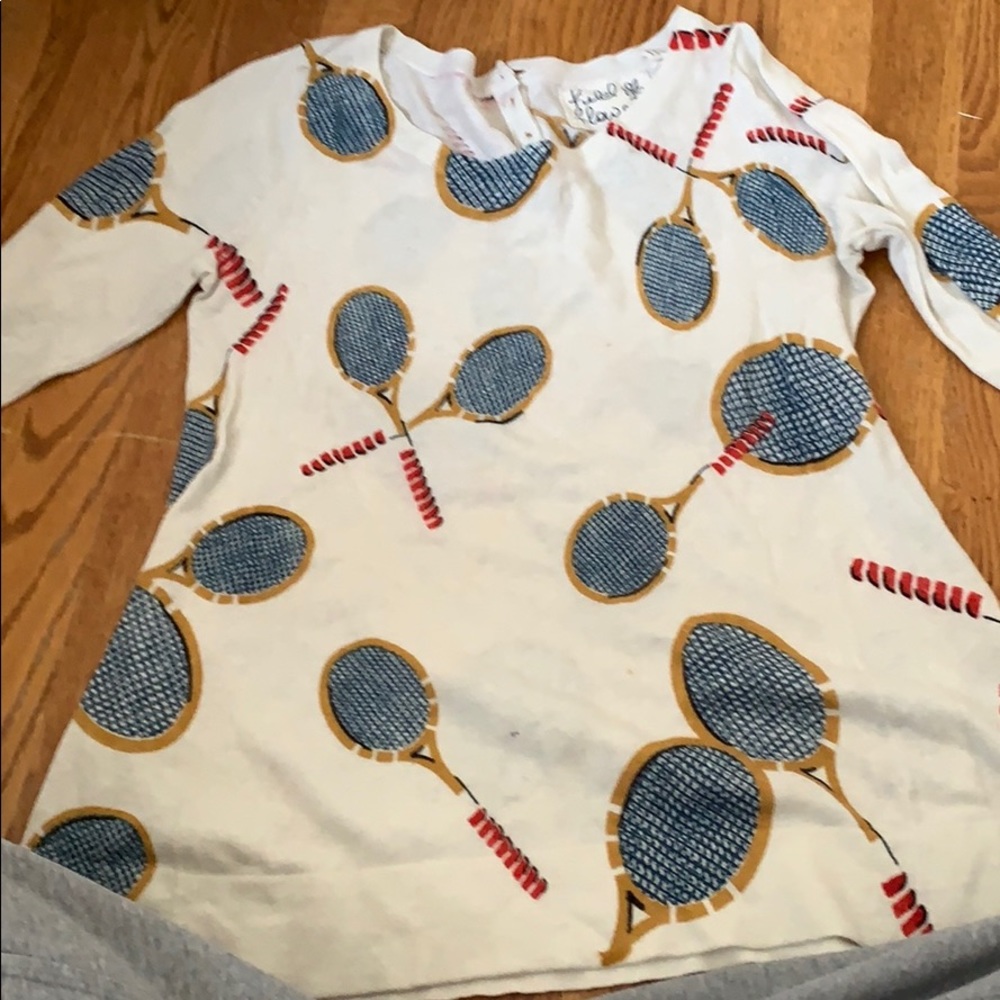Field flower tennis sweater